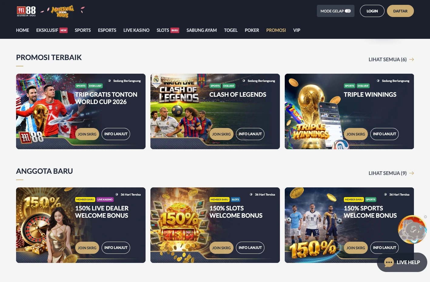 Bonus Casino M88 Indonesia
